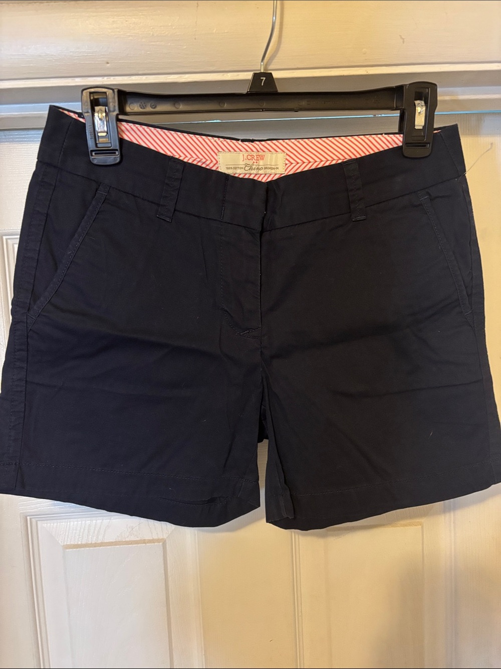 J. Crew Navy Cotton Chino Bermuda Shorts Size 0
